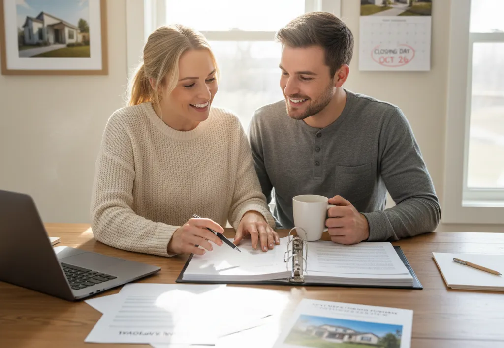 Homebuyers planning next steps for purchasing a home