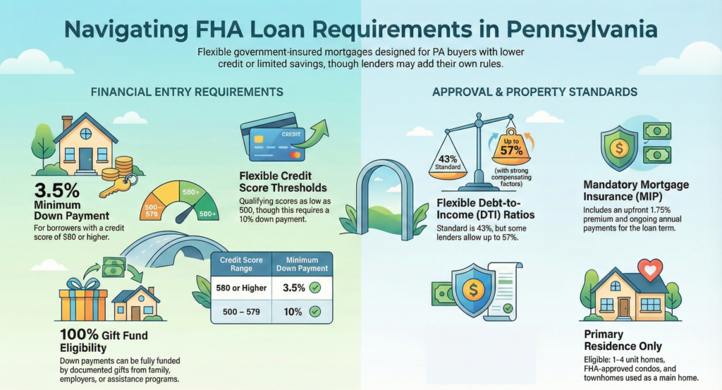 FHA loan requirements in PA